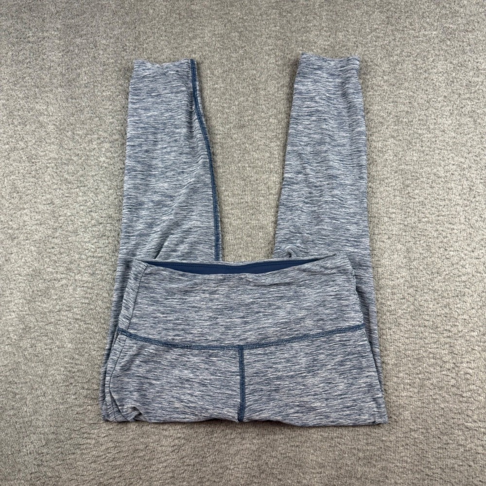New Balance Leggings Women's Small Blue Space Dye High Rise Athletic Yoga Pants